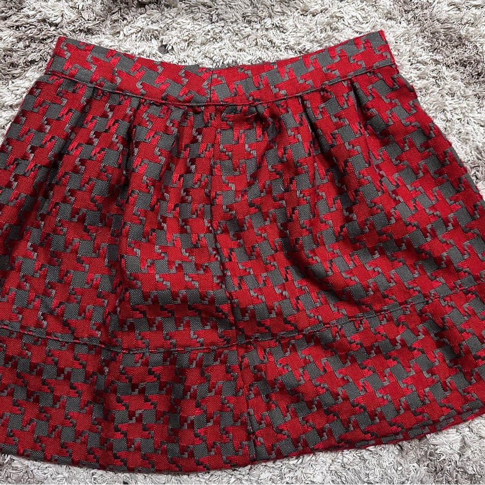 Xhilaration Black and Red Mini Bubble Skirt